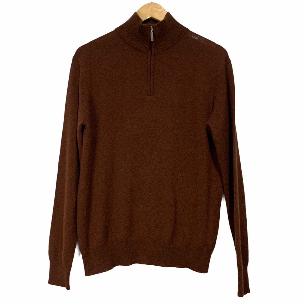 Spring + Mercer Quarter Zip Cashmere Sweater